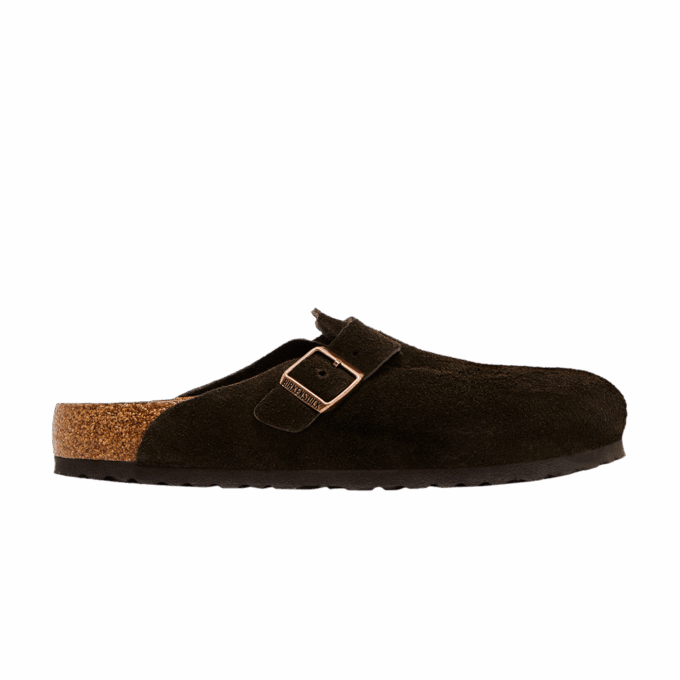 Birkenstock Boston Soft Footbed Suede Mocha