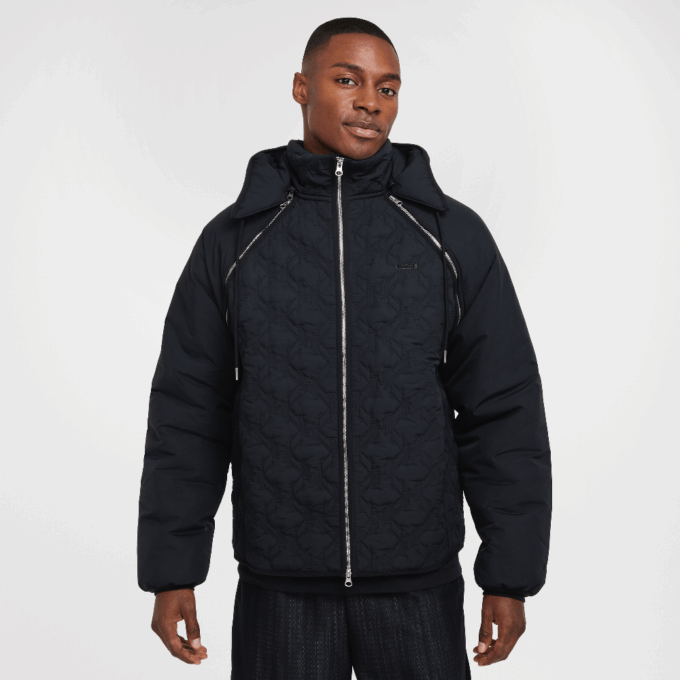 LeBron Men's Therma-FIT ADV Insulated Basketball Jacket Black/Dark Smoke Grey/Black