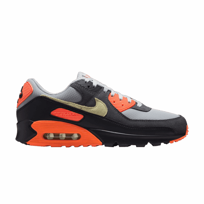 Nike Air Max 90 Light Smoke Grey Hyper Crimson Limelight