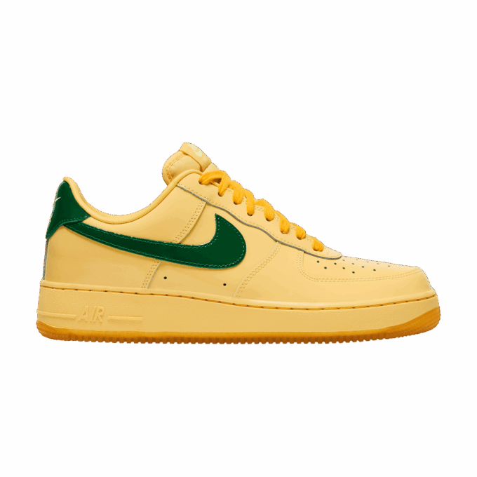 Nike Air Force 1 Low Patent Leather Topaz Gold Pine Green