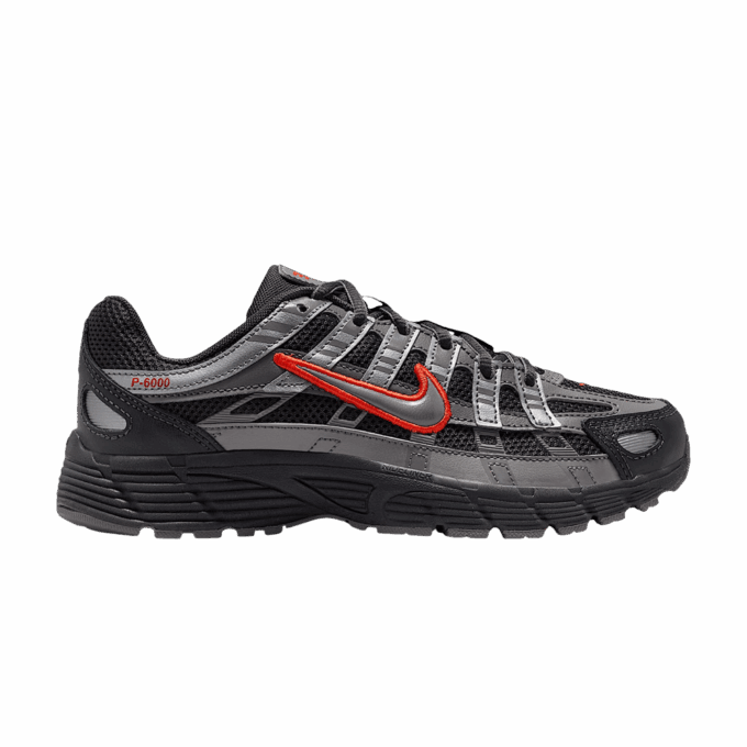 Nike P-6000 Anthracite Picante Red Metallic Cool Grey (GS)