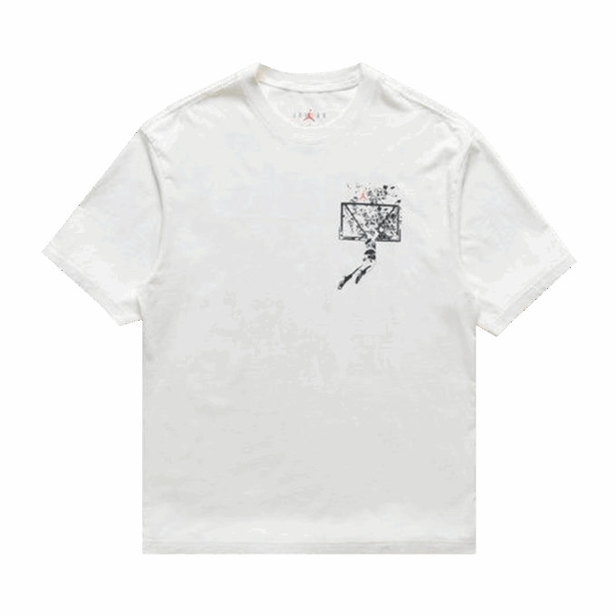 Air Jordan Brooklyn Oversized Graphic T-Shirt 'Sail/Off Black'