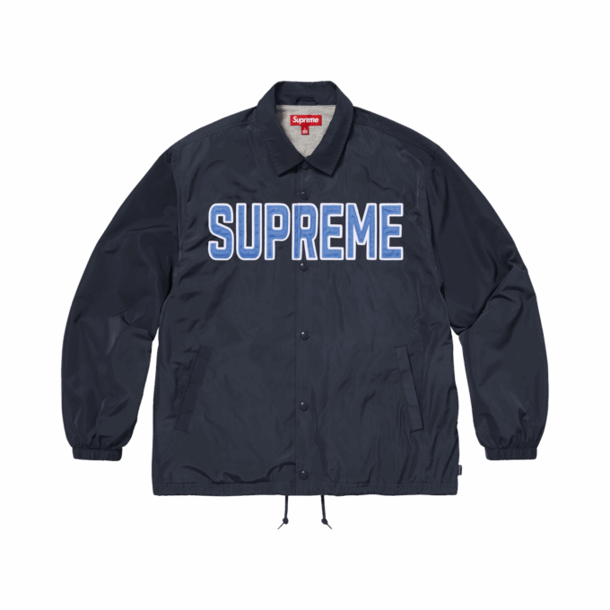 Supreme Spellout Coaches Jacket 'Navy'