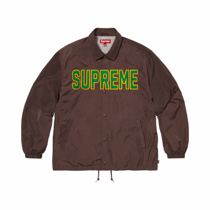 Supreme Spellout Coaches Jacket 'Brown'