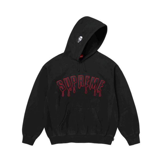Supreme Ghostface Arc Hooded Sweatshirt 'Black'