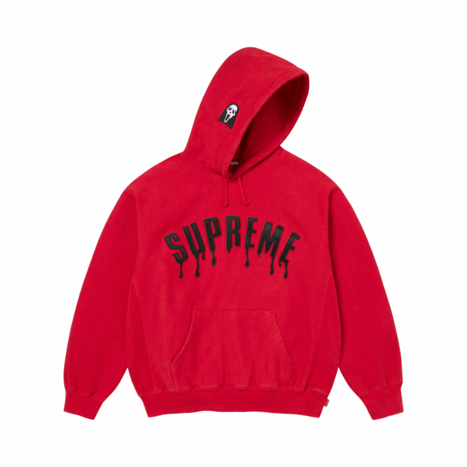 Supreme Ghostface Arc Hooded Sweatshirt 'Red'