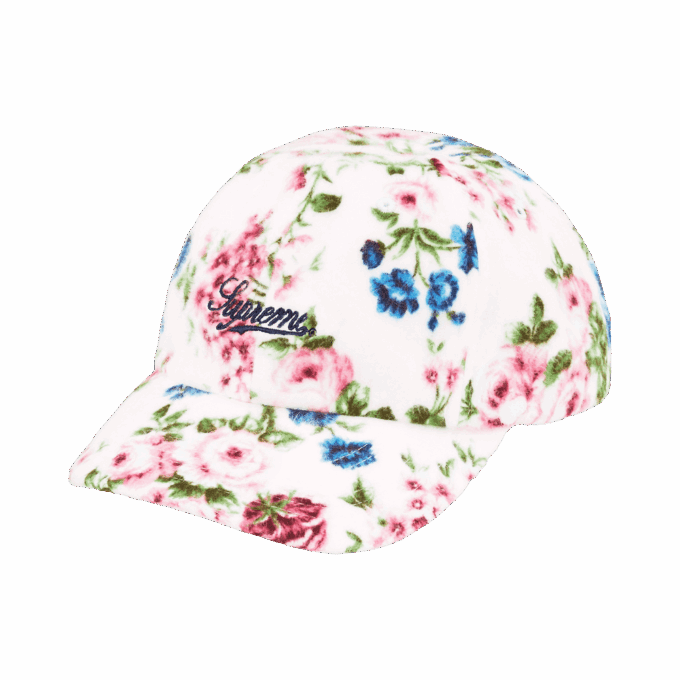 Supreme Floral Flannel 6-Panel 'White'