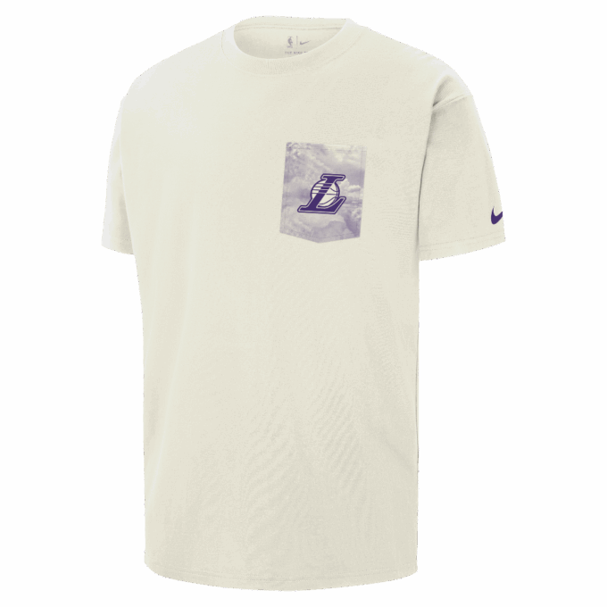 Los Angeles Lakers Courtside Men's Nike NBA Max90 T-Shirt Sail