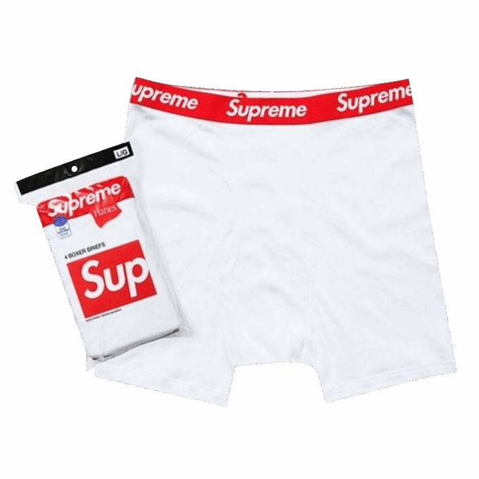 Supreme x Hanes Boxer Briefs (4 Pack) 'White'