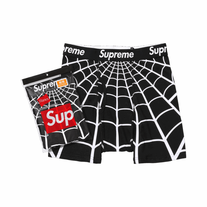 Supreme x Hanes Spider-Man Boxer Briefs (2 Pack) 'Black'