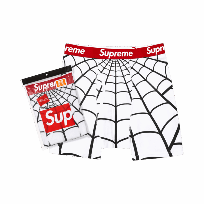 Supreme x Hanes Spider-Man Boxer Briefs (2 Pack) 'White'